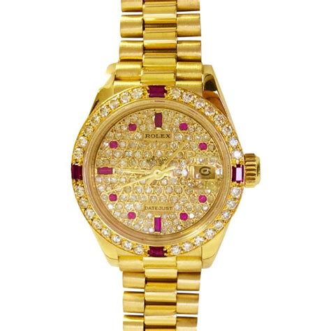 ruby rolex watch|gold Rolex with rubies.